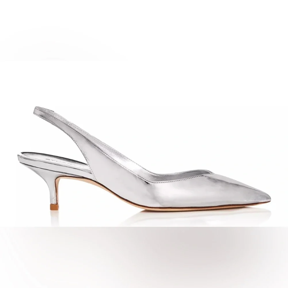 New in Box. Stuart Weitzman Eva 50 Slingback Heels. Size 6. - Picture 2 of 10